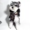 Lenço para cachorro outono inverno cachecol de malha para animais de estimação cachecol estiloso para cachorro e gato acessórios cachecol schnauzer pomeranian peluche quente