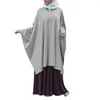 Vêtements ethniques grand Khimar femmes musulmanes prière longue Hijab écharpe Abaya islamique Amira Ramadan vêtement Eid Jilbab Robe Robe