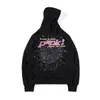 Represenen Hoodie Dames Trui Hoodies voor Mannen Sweatshirt Sp5der 555 Schuimende bedrukking Topkwaliteit Fluweel Warmer Zware stof Roze Webtrui xxxlMHP