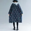 Femmes vestes automne longue veste à capuche manches imprimé fleuri femmes amples grande taille coupe-vent basique manteau vêtements d'extérieur femme vêtements