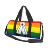 Lgbt Sacos de Viagem Designer Duffel Bag Mens Luxo Bagagem Mulheres Rainbow Bolsa Ginásio Esporte Weekender Bag 230707 230915