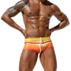 Maillots de bain pour hommes Fashion Rainbow Gradient Shorts de bain pour hommes Europe America Sexy avec Push Pad Boxer Maillot de bain Summer Beach Surf Quick Dry J230707