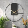 Zegary ścienne Minimalistyczny elektroniczny mechanizm nordycki Samoprzylepny zegar cyfrowy Okrągły Reloj Pared Decor