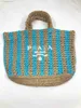 Designer P Bag Summer Hollowed-out Handmade Straw Bag English Embroidery Western-style Woven Handbag Large Capacity Bag