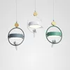 Lampes suspendues Design nordique LED lumières résine oiseau lampe créative salle à manger décoration éclairage luminaires Loft lampe à main