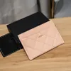 Monedero clásico de lujo para mujer Monedero de doble cara con diamantes en la parte superior Monedero para mujer Monedero minimalista Monedero con hebilla Bolso multitarjeta