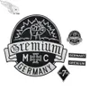 GREMIUM Duitsland Geborduurde Patches Volledige Back Size Patch voor Jas Ijzer Op Kleding Biker Vest Rocker Patch249C