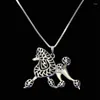 Pendant Necklaces Unique Romantic Gold Silver Color Poodle Movement Necklace Women Friend Choker