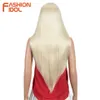 Synthetische Pruiken 32 Inch Lange Rechte Pruik met Pony Synthetische Pruiken voor Zwarte Vrouwen Hittebestendige Ombre Blonde Cosplay haar 230227