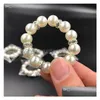 Napkin Rings 300Pcs/Lot White Pearls Wedding Buckle For Reception Party Table Decorations Supplies I121 Drop Delivery Home Garden Ki Dhmok