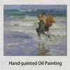 Impressionist Art Landscapes at The Beach Edward Henry Potthast Painting Beach Scene Hand Painted Oil Artwork High Quality