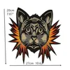 1 pièce patchs brodés zakka tigre fer à coudre zakka appliques tête d'animal accessoires pour coudre quilting bricolage beautiful272z