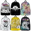 Torby The Battle Cats 3d Print Plecaks for Girls Boys Kids Cartoon Anime Bookbags Teeniagers Bagpacks Studenci School Bagi Mochila