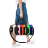 Chic LGBT Fashion Duffle Bag 10 Style Sacs de voyage Poignée pour hommes Pochette à bagages Gentleman Femmes Sac fourre-tout d'affaires avec bandoulière