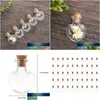 Bouteilles D'emballage 50Pcs 2.4 X 2Cm 5Ml Mini Bouchon De Verre En Forme De Coeur Échantillon Vide Petits Pots Souhaitant Bouteille De Stockage Flacon - Transparent D Dhkvz