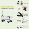 Handkarren Trolleys Outdoor Camping Vliegtuigen Kar Opvouwbare Hand Duwen Camping Trailer Trekstang Achter Wagon Winkelwagen voor Camping Picknick Trolley 230706