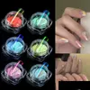 Pós Acrílicos Líquidos Semitransparentes Aurora Sereia Unha Nude Camaleão Nails Art Pigmentos Neon Glitters Manicure Decorações Dheod