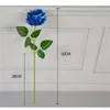 10 ST Artificiell blomma Real Touch Single Rose Flower Velvet Bulk Flower Long Stam Rose för bröllopsdekoration