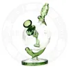 7,5 pouces Shisha DAB Rig Narguilé Tellurion bong design lumineux Tuyaux en verre Recycleur Accessoire pour tabac Pipe à eau 14,4 mm Taille du joint