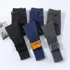 Damjeans Dam Termisk Vinter Snö Varm Plysch Stretch Dam Skinny Thicken Studenter Denimbyxor Fleece Mamma Päls Tr