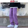 LAPPSTER Men Purple Vintage Baggy Jeans Mens Low Rise Denim Y2k Trousers Male Wide Leg Straight Streetwear Plus Size 220124198c