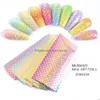 Autocollants Stickers 10Pcs / Pack Nail Foil Mermaid Fish Scale Set Holographique Rose Vert Art Adhésif Dorure Curseurs Manucure Décor Ch9 Dhd41