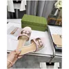 Sandals 2022 Designer Luxury Women Girl Female Heel Square Toe Chunky Heels Sandas Shoes For Womens Ladies Sandal Drop Delivery Acces Dhq38