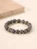 Strand Vietnamese Handmade Bracelets Grey Agate Frosted Artistic And Retro Men's Women's