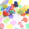 Målning pennor 44 st barn svamp tidigt inlärningssats barnfärg set 30 stycken ritning former borste 230706