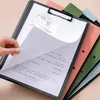 Заявка по расходам A4 Manager File Polder Organizer Double Clips Test Paper School School Pad Bupboard Office Канцелярские товары 230706