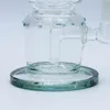 9 Zoll Turbine Disc Aqua Glas Bong Wasserpfeife Rauchpfeife Shisha Dab Rig mit Schüssel