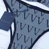 Women's Swimwear Designer Womens Sexy Bikini Lingerie Summer Alphabet Jacquard Fashion Swimsuit Two Piece High Quality YASW