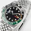 APF Sprite GMT II VR3186 VR3285 Orologio da uomo automatico Lunetta in ceramica verde Quadrante nero 904L JubileeBracciale in acciaio Super Edition Stessa scheda seriale Reloj Hombre Puretime