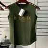 T-Shirt Modna bluzka dla kobiet Projektant Wysoka jakość Bez rękawów Okrągły dekolt B Top z literami Tee Letnie wakacje Koszule Odzież Codzienny Casual Sporty w pomieszczeniach