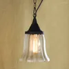 Hanglampen IWHD Glazen Hanglamp Led-verlichting Stijl Loft Industriële Verlichtingsarmaturen Ijzer Vintage Retro Hanglamp Iluminacion