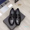 Män Triple Black Borstad Läder Loafers Klänning Skor Penny Oxfords Bridegroom Boat Sneakers