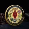 Sanat ve El Sanatları Amblem Glory Havadaki Altın Kaplama Hatıra Para Koleksiyonu Para Kabartmalı Deniz Kuvvetleri Hatıra Madalyası