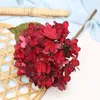 Decorative Flowers Autumn Silk Hydrangea Artificial Bouquet High Quality Peony Fake Flower Vases For Home Decor Wedding Decoration