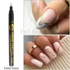 Nail Gel Metallic Gold Nail Polish Waterproof Nail Marker Pen For Design Graffiti Drawing Pencil Lines Painting Gel Manicure 230706