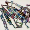 Strand ABL0240(1) 2.8cm Brede Retro Handgemaakte Boho Braziliaanse Multicolor String Koord Geweven Gevlochten Hippie Vriendschapsarmbanden