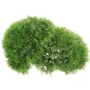 Dekorativa blommor 2 st Miniväxter Konstgräsboll Stora konstgräsbollar Hängande dekor Topiary Plast Grön Simulering