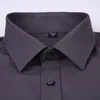 Koszule męskie Koszule męskie Jednolity kolor Plus Rozmiar 8XL Czarny Biały Niebieski Szary Bluzka Homme Mężczyzna Business Casual Koszula z długimi rękawami 230706