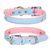 Dog Collars HUIJI DIY Wear Ornaments Pet Collar Comfortable Microfiber Word Female Cat Supplies