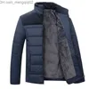 Herrenjacken Herren Winterjacke 2017 Neue Plus Kaschmir Blouson Homme Männlich Stehkragen Business Mantel Warm Halten Dicke Spleiß Baumwolle Kleidung Z230710