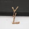 Diamond designer brooch for women tiktok punk plated silver pin woman metals chic letter jewelry woman vintage luxury broche leisure ZB042 C23