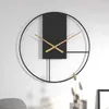 Zegary ścienne Minimalistyczny elektroniczny mechanizm nordycki Samoprzylepny zegar cyfrowy Okrągły Reloj Pared Decor