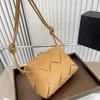 Verkoop Gebreide Vierkante Tas B Letter V Schoudertassen Vrouwen Hoge Kwaliteit Geweven Cameratas Lederen Crossbody Designer Tas Vrouwelijke Gevlochten Portemonnees