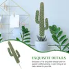 Fleurs décoratives en pot Fleur Cactus Parure Mini Plantes Unpoted Décor Figurine Artificielle Intérieur Table Simulation Succulent Petit