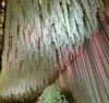 24 färger konstgjord silke blomma blåregn 34 cm orkidé snöre rotting hem trädgård vägghängande blommor vinstock mittpunkt julfest bröllop