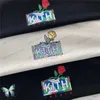 Męskie koszulki kith pudełko T-shirt swobodne mężczyźni kobiety 1 Najlepsza jakość Kith T Shirt Floral Print 2022 Summer Daily Men Tops T230707